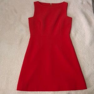 Kate Spade Red Stretch Crepe A-line Cocktail Dress